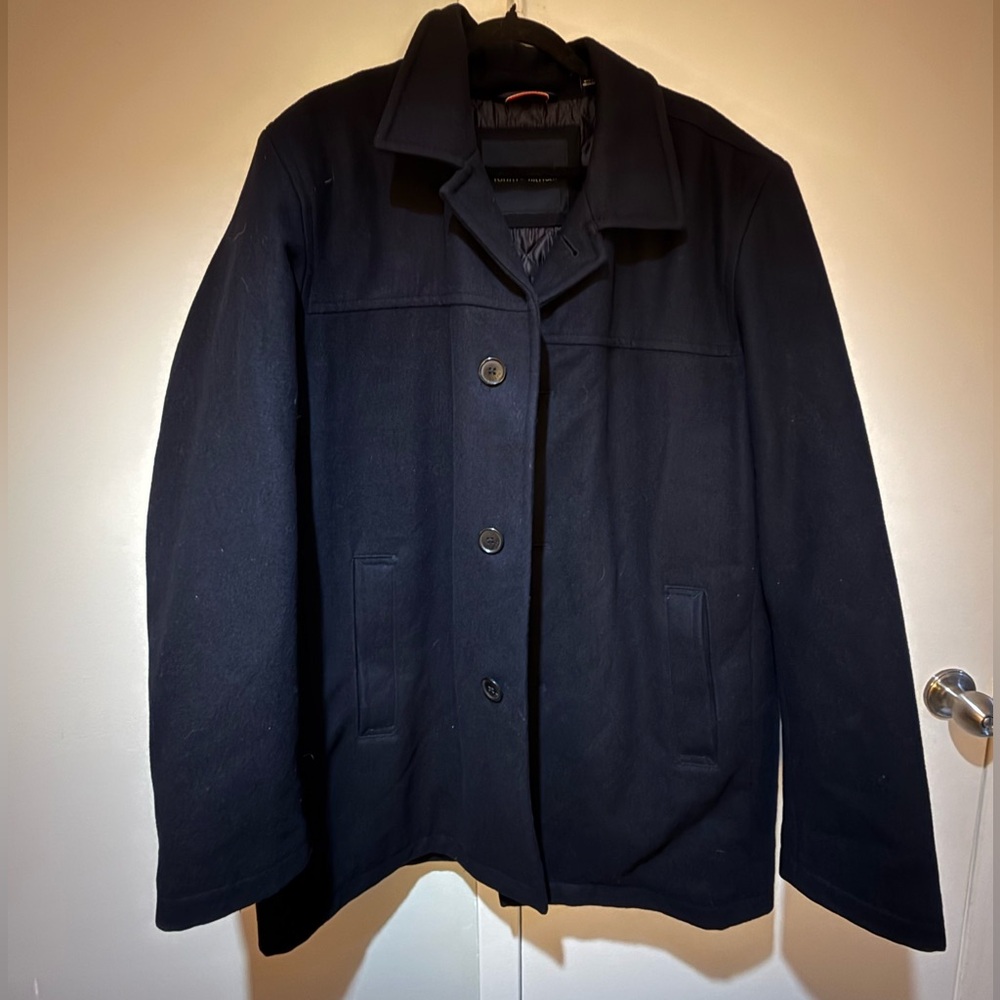 NWOT Mens Tommy Hilfiger Quilted Black Jacket